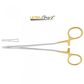 UltraGripX™ TC Martini Needle Holder Smooth Jaws Stainless Steel, 14 cm - 5 1/2"